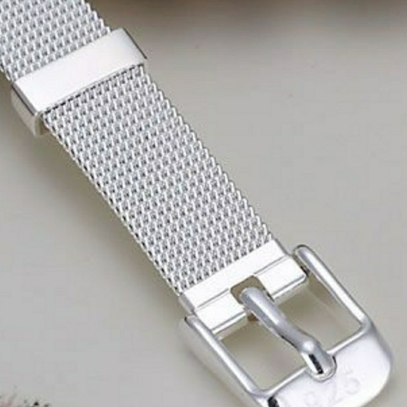 .925 Linx Mesh Buckle Bracelet - Picture 4 of 8